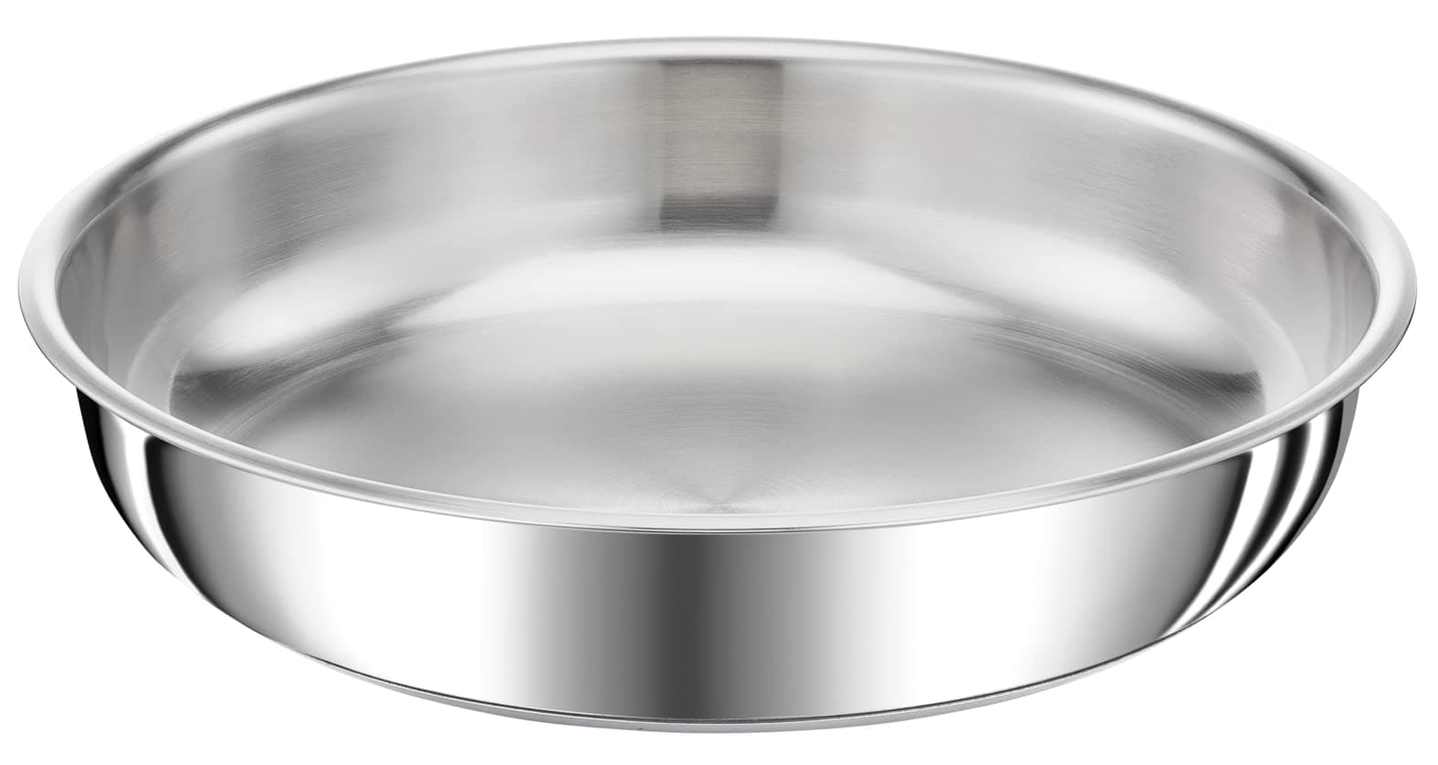 Tefal Ingenio Preference Bratpfanne 28 cm, stapelbar, Edelstahl, Induktion, Vielseitigkeit, platzsparend, L9720602, Silber