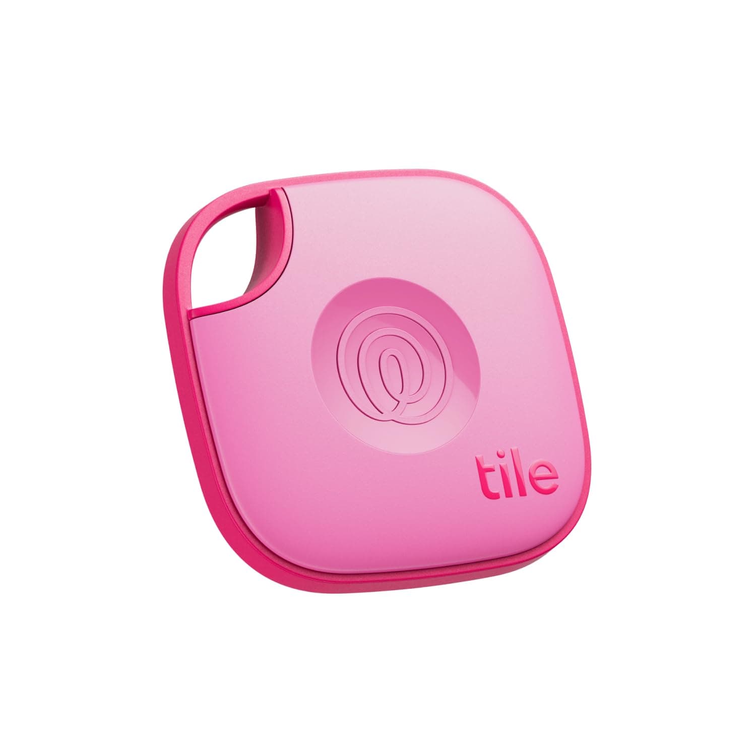 Tile by Life360 Mate (2024) – Bluetooth-Tracker, Schlüssel- und Gegenstandsfinder für Schlüssel, Taschen und mehr. Handy-Finder. iOS- & Android-kompatibel. Handy-Finder. 1er-Pack (Pink Punch)