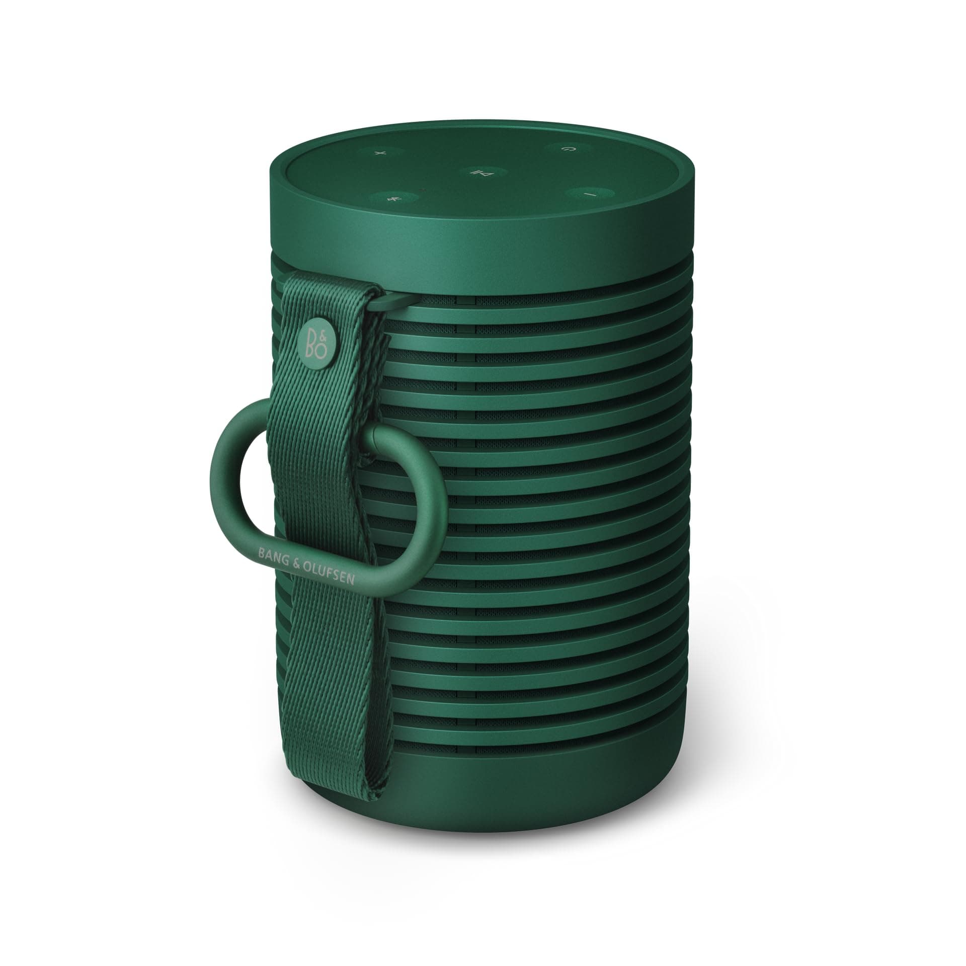 Bang & Olufsen Beosound Explore – Kabelloser tragbarer Bluetooth Outdoor-, Heim- und Reise-Lautsprecher, IP67 wasserdichter Premium 360-Grad-Lautsprecher mit 27 Stunden Akkulaufzeit - Grün