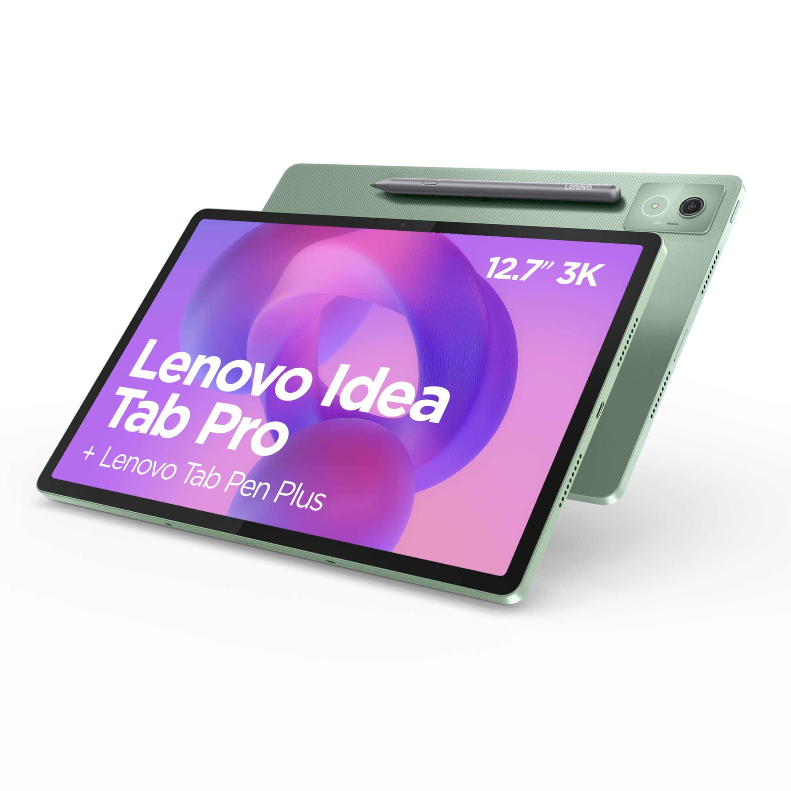 Lenovo Idea Tab Pro Tablet 32,7 cm (12,7 Zoll), 3K (MediaTek Dimensity 8300, 8 GB RAM, 256 GB UFS 4.0, 144 Hz, Wi-Fi 6E, Bluetooth 5.3, Android 14), Grün, inkl. Stift