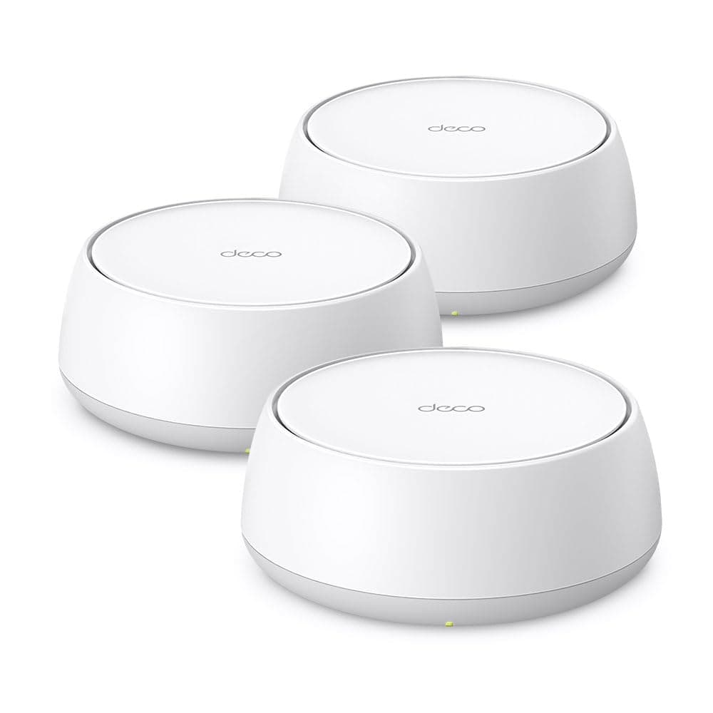 TP-Link Deco BE3600 Wi-Fi 7 Mesh-WLAN (3er Pack), 3,6 Gbps WLAN Dual-Band Router und Repeater, 2 × Gigabit-Port pro Einheit, MLO, WPA3, VPN, Kindersicherung, empfohlen für Häuser mit 4-5 Schlafzimmern